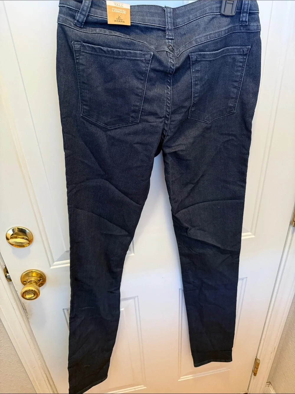Prana Women's Skinny Jeans in Deep Indigo Black Wash